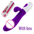 Dual Vibration 10 Speeds Female Vagina Clitoris Massager