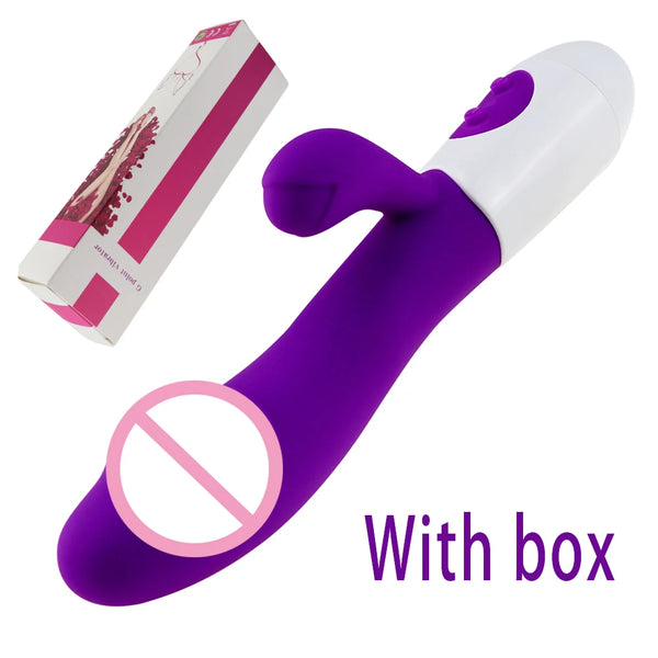 Dual Vibration 10 Speeds Female Vagina Clitoris Massager