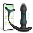 Telescopic Vibrating Dildo Anal Plug Bluetooth