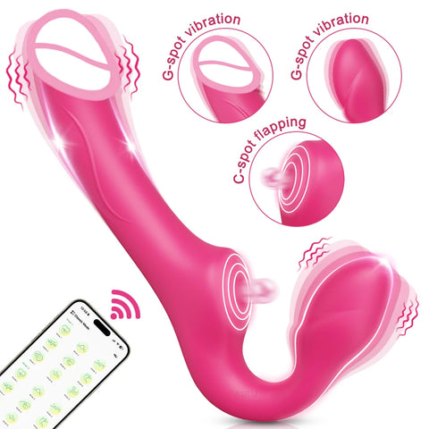 Wireless 3 in 1 Dildo Vibrator Double-Ended Vibrators