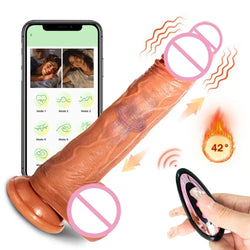 Telescopic Female Vibrator Dildo for APP Remotely