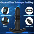 Telescopic Vibrating Dildo Anal Plug Bluetooth