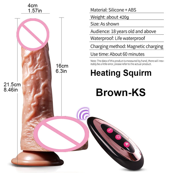 Squrim Telescopic Vibrator Realistic