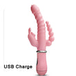 Penetration Tongue Licking Double Rod Sex Toy