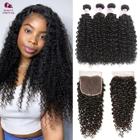 Hair Bundles With Closure Brazilian