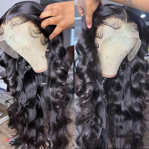 Wave Wig 250 Density 13x4 Lace Frontal Human Hair Wigs 38 Inch