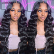 Hair 3/4 Bundles With Frontal Closure HD Transparent Lace Frontal