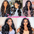 Wave Wig 250 Density 13x4 Lace Frontal Human Hair Wigs 38 Inch